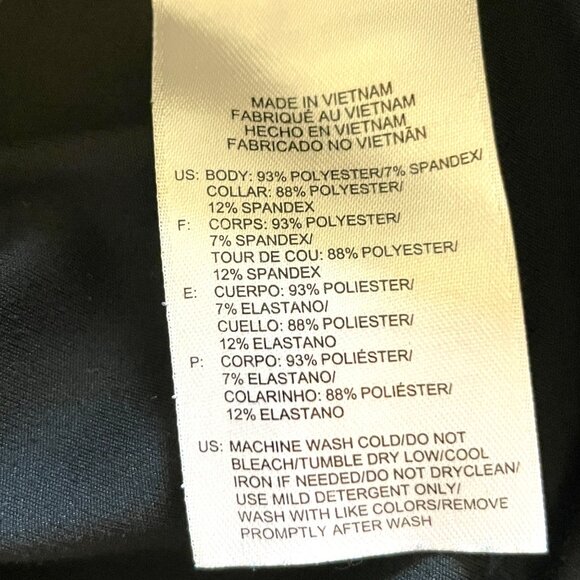 Reebok Long Sleeve Shirt XL Workout Yoga Running Black Gray V-neck - Picture 7 of 8